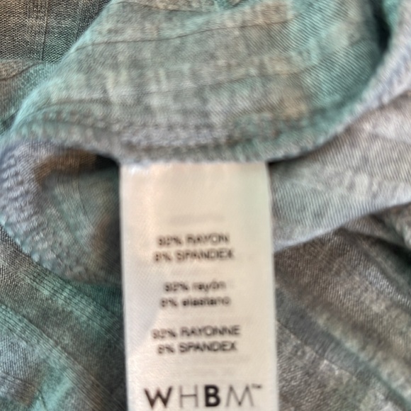 WHBM HEATHER GRAY RIBBED MOCK NECK TOP & DUSTER - Picture 12 of 16